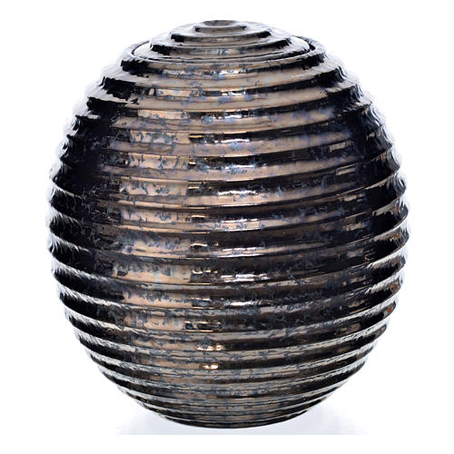 Urna na prochy porcelana malowana ręcznie typ brąz 1