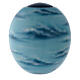 Urna cineraria porcelana pintada a mano azul fantasía s1