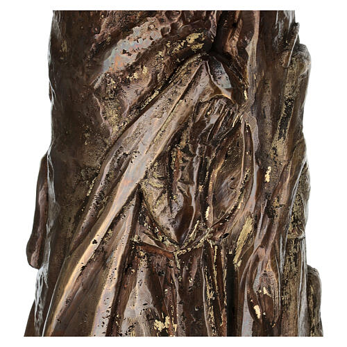 Flower vase in bronzed brass with basin 6