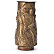 Flower vase in bronzed brass with basin s2