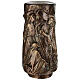 Flower vase in bronzed brass with basin s1
