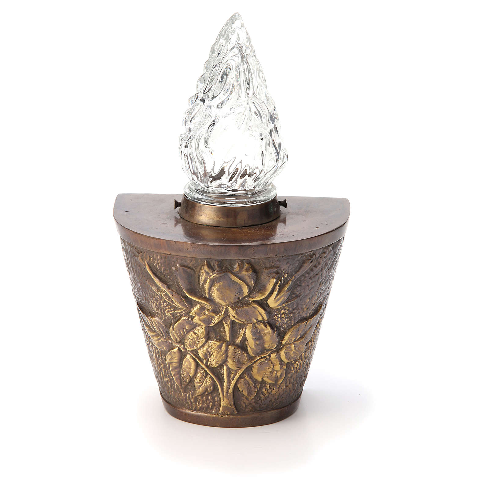 Cemetery vase with light online sales on