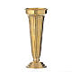Flower vase chiseled brass 22cm s1