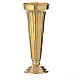 Flower vase chiseled brass 26cm s1