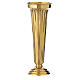 Flower vase chiseled brass 30cm s1