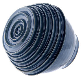 Aschenurne Keramik blauen Welle