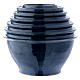 Aschenurne Keramik blauen Welle s1