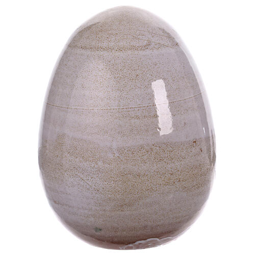 Funeral urn in stone egg shaped 3