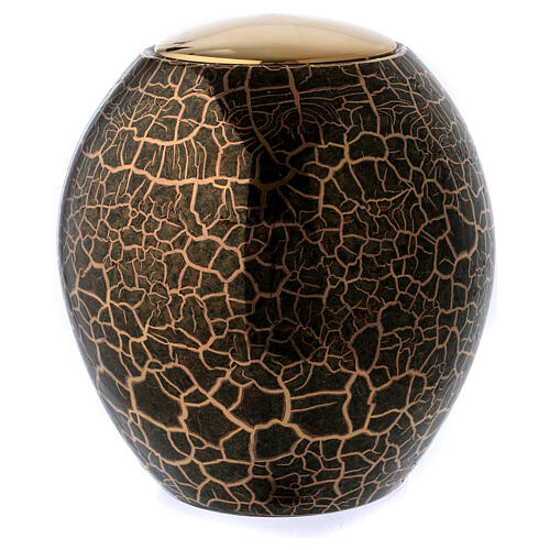 Funeral urn with crackle effect 2