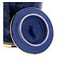 Funerary urn with Bolle decoration, ultramarine blue with golden edges s3
