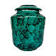 Funeral urn with green Bubble effect s1