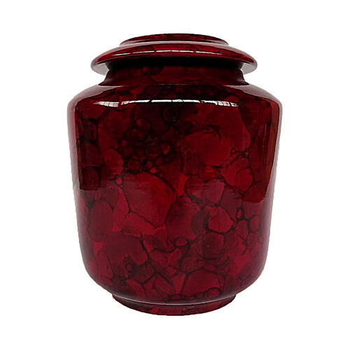 Urn with wine red Bubble effect 1