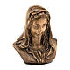 Targa Madonna addolorata bronzo 30x30 cm per ESTERNO s1
