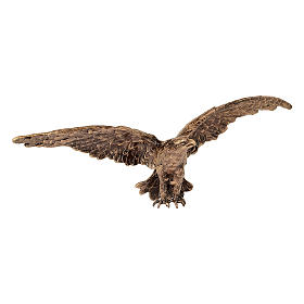 Bronze eagle statue 29 cm tall for OUTDOOR USE