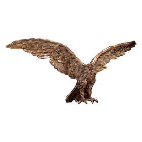Bronze eagle statue 42 cm tall for OUTDOOR USE
