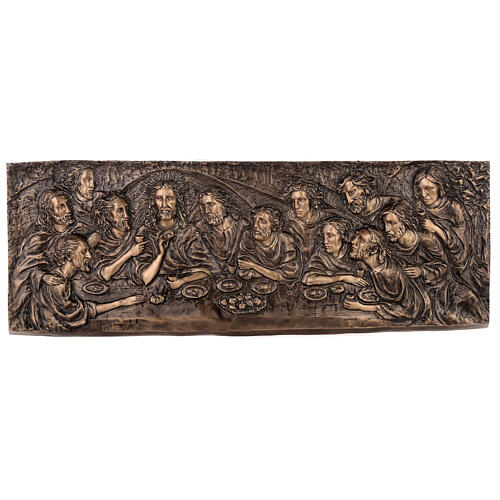 Tabliczka „Ostatnia Wieczerza” z brązu, 35×100 cm – na ZEWNĄTRZ 1