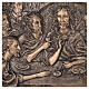 Last Supper bronze bas-relier 35x100 cm for OUTDOOR USE s6