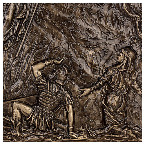 Plaque of the Resurrection of Christ in bronze 75x100 cm for EXTERNAL USE 7