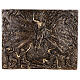 Plaque Résurrection de Christ en bronze 75x100 cm pour EXTÉRIEUR s1