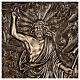 Plaque Résurrection de Christ en bronze 75x100 cm pour EXTÉRIEUR s2