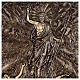 Plaque Résurrection de Christ en bronze 75x100 cm pour EXTÉRIEUR s4