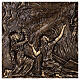 Plaque Résurrection de Christ en bronze 75x100 cm pour EXTÉRIEUR s6