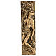 Plaque of the Virgin Mary and dead Christ in bronze 50x30 cm for EXTERNAL USE s1