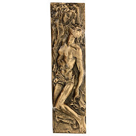 Targa Madonna e Cristo morto bronzo 50x30 cm per ESTERNO