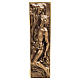 Placa Virgem e Cristo morto bronze 50x30 cm para EXTERIOR