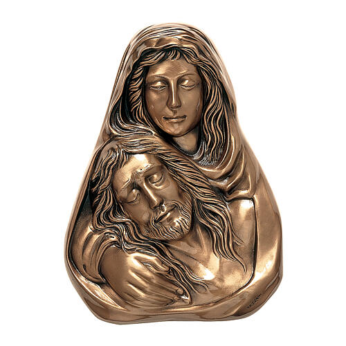 Fragment w brązie "Pietà", 50x35 cm - na ZEWNĄTRZ 1