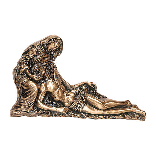 Bronzerelief, Grablegung Christi, 30x50 cm, für den AUßENBEREICH 1