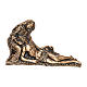Plaque Déposition du Christ mort bronze 30x50 cm pour EXTÉRIEUR s1