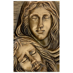 Pietà w brązie, pierwszy plan, 34×19 cm – na ZEWNĄTRZ