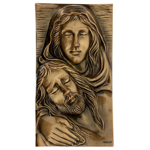 Pietà w brązie, pierwszy plan, 34×19 cm – na ZEWNĄTRZ 1