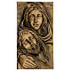 Pieta close-up plaque in bronze, 35x20 cm for OUTDOORS s1