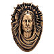 Placa Cara de Cristo Resucitado bronce 45x30 cm para EXTERIOR s1