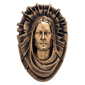 Plaque of Resurrected Christ face, 45x30 cm for OUTDOORS