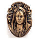 Plaque with Face of Mary with halo, 45x30 cm for OUTDOORS s1