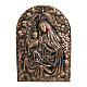 Plaque of Our Lady of Mount Carmel in bronze 65x45 cm for EXTERNAL USE s1
