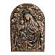 Plaque of Our Lady of Mount Carmel in bronze, 65x45 cm for OUTDOORS s1
