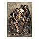 Plaque of the Deposition Jesus Christ in bronze, 70x50 cm for OUTDOORS s1