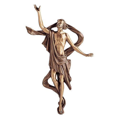 Estatua Ascensión Cristo pared bronce 110 cm para EXTERIOR 1