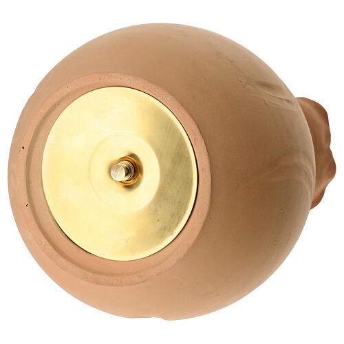 Urna cineraria Pimpollo rosa de terracota 8