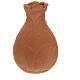 Cremation urn, rose bud shape in red terracotta s3