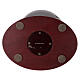 Memorial funeral urn Ovation mahogany base gray sphere s5