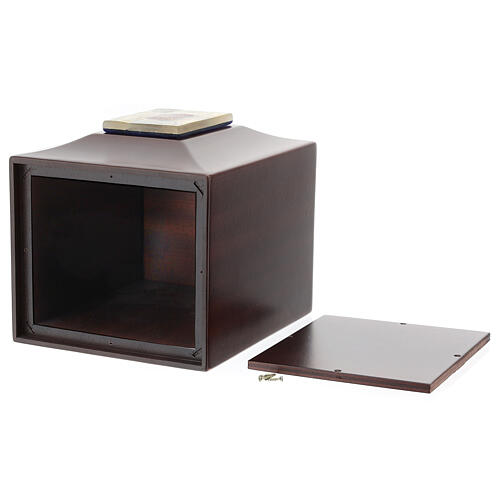 Urna na prochy Venezia – mahoń, szkło Murano i złoty płatek 7