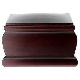 Casket funeral urn in mahogany