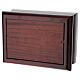 Casket funeral urn in mahogany s5
