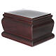 Cremation urn, casket in varnished mahogany s2