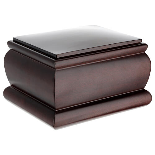 Cremation urn Scrigno, varnished mahogany 3